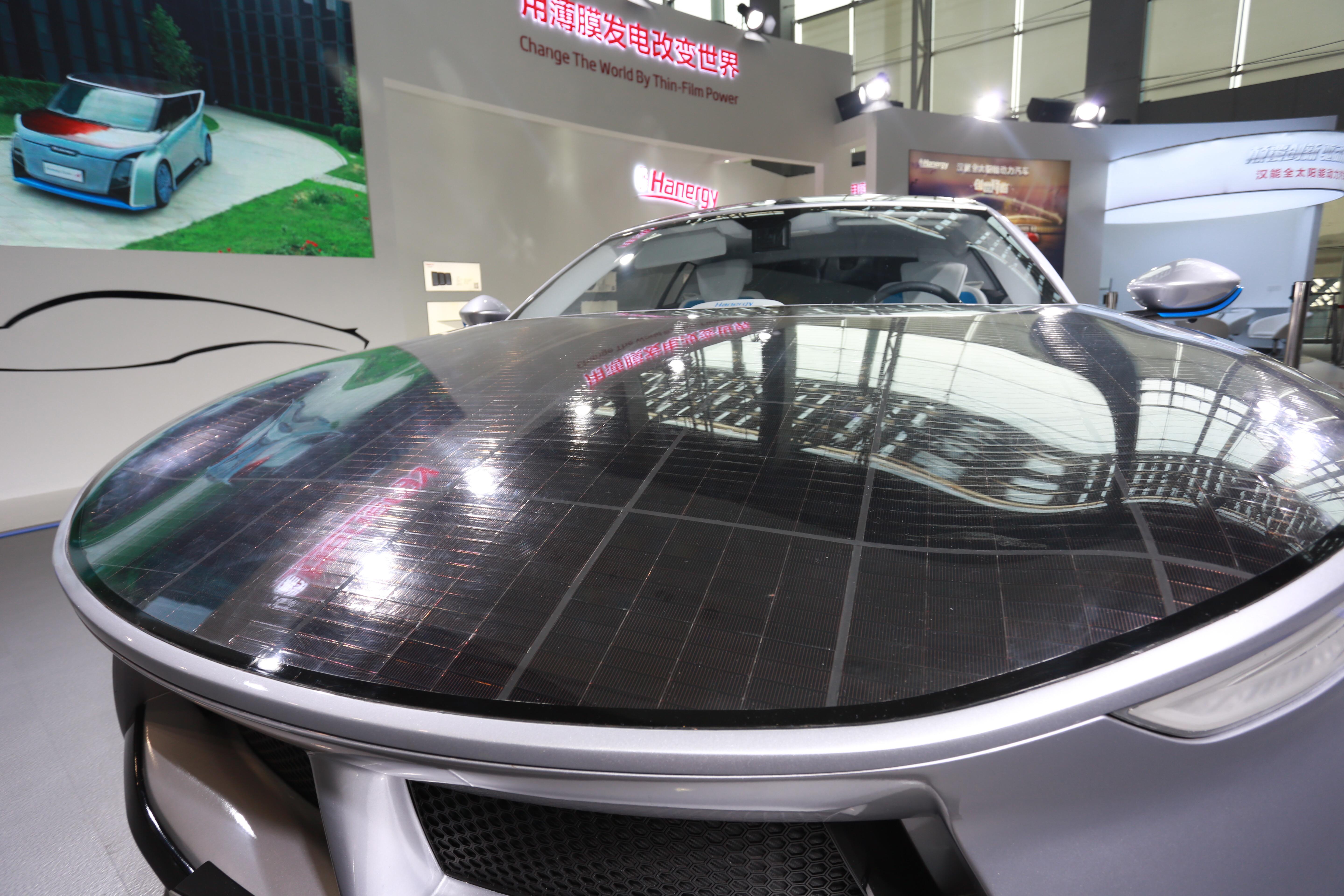 亮相广州车展，汉能全太阳能动力汽车“圈粉”无数